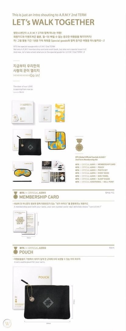 BTS 2nd membership kit