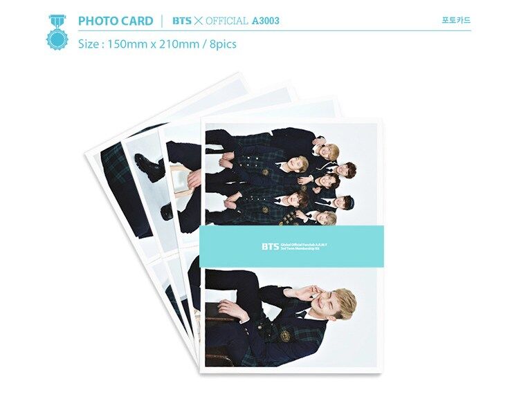 BTS 3rd membership kit photocard