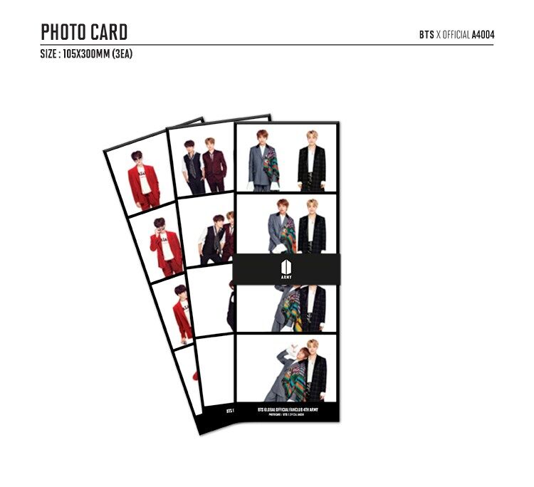 BTS 4th membership kit photocard