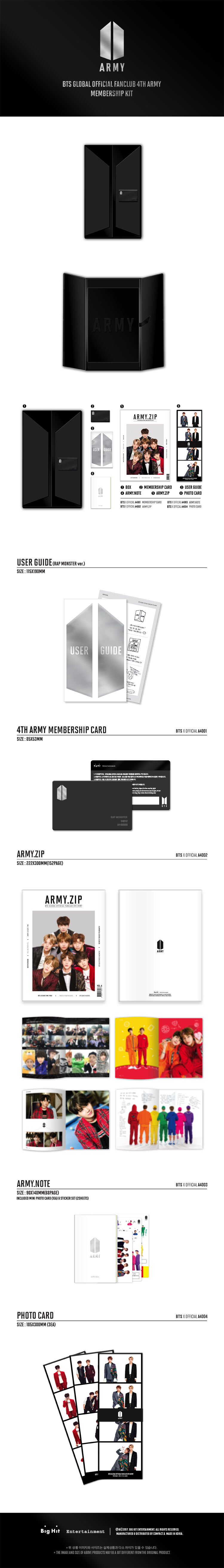 BTS 4th membership kit